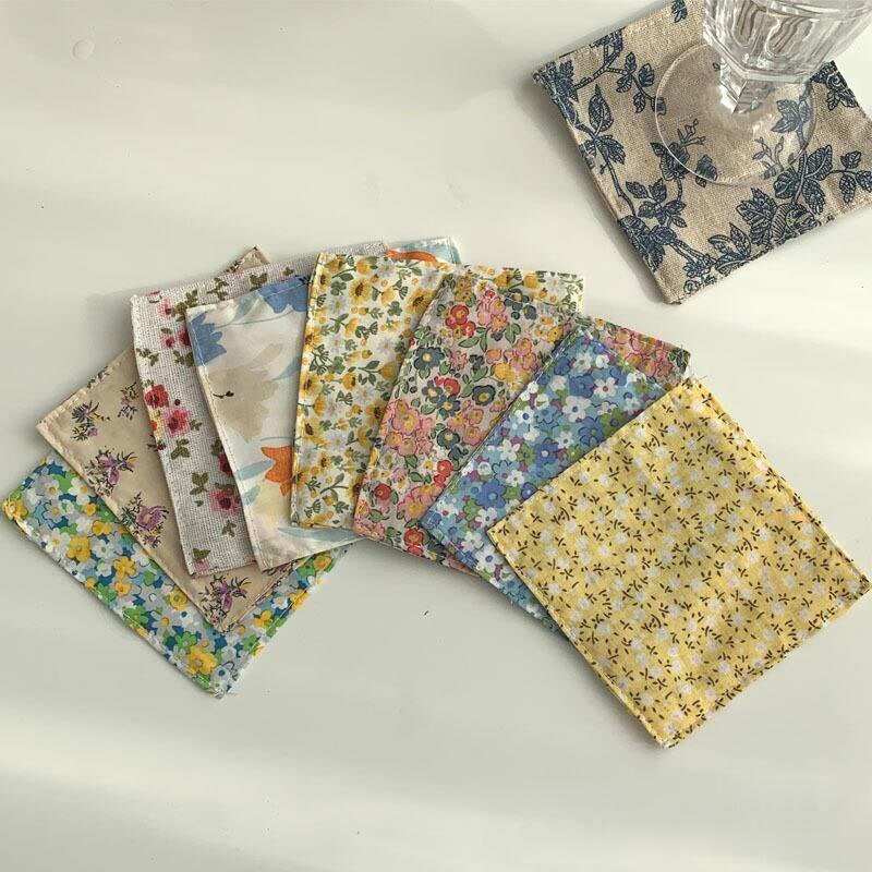 LadyCC – sous-verre Floral rétro coréen, tapis Anti-brûlure, antidérapant, isolant thermique