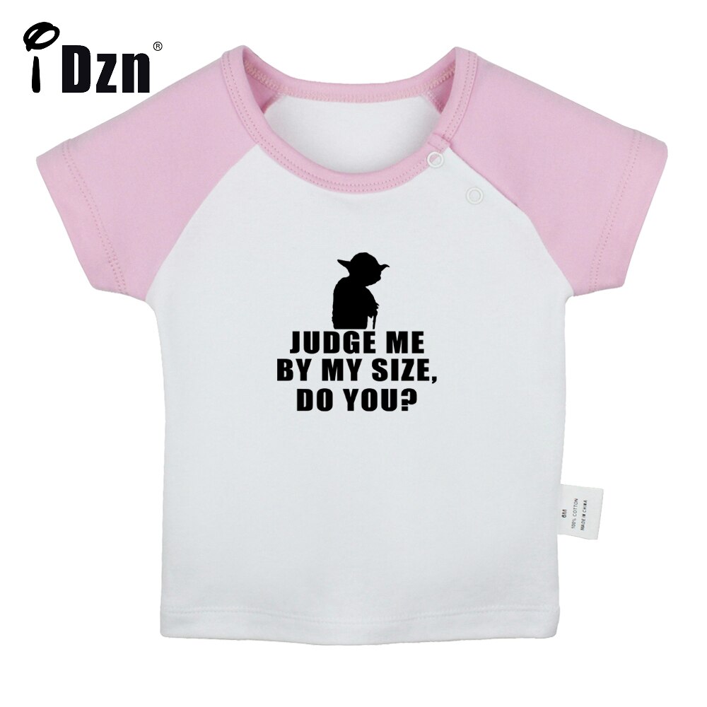 Beoordelen Me Door Mijn Maat Heb Je Plezier Art Gedrukt Baby Jongens T-shirts Leuke Baby Meisjes Korte Mouwen T-shirt pasgeboren Katoenen Tops Kleding