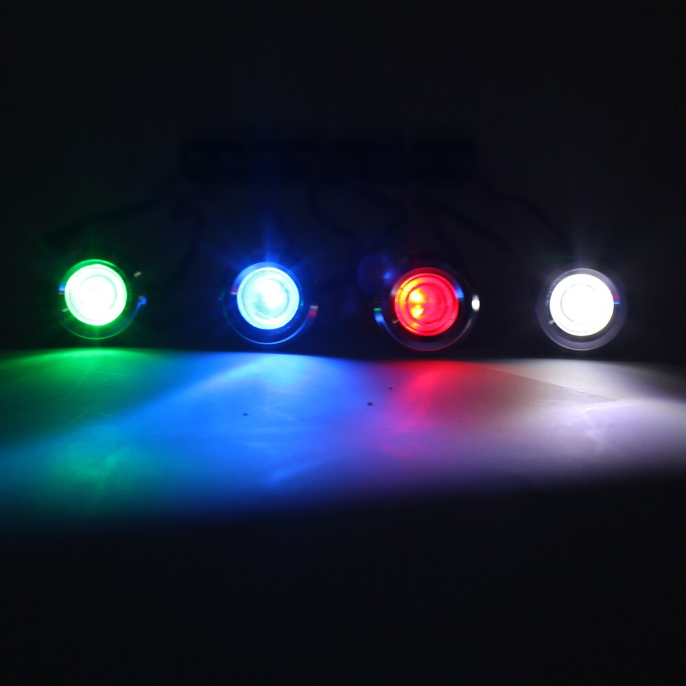 LED Metal Indicator Signal power light 12mm waterproof 6V 12V 24V 220v Screw terminal connect red yellow blue white 12ZSD.A.L
