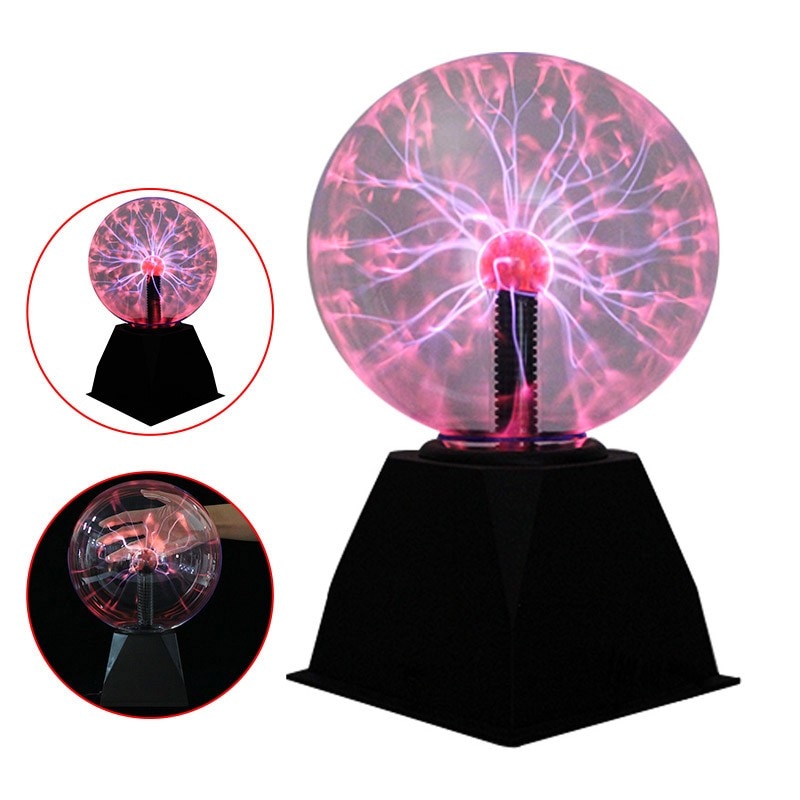 Crystal Ball Magic Plasma Ball Light Electric Lamp Night Light 4 5 6 8 Inch Table Lights Sphere Christmas Kids Glass Lamp