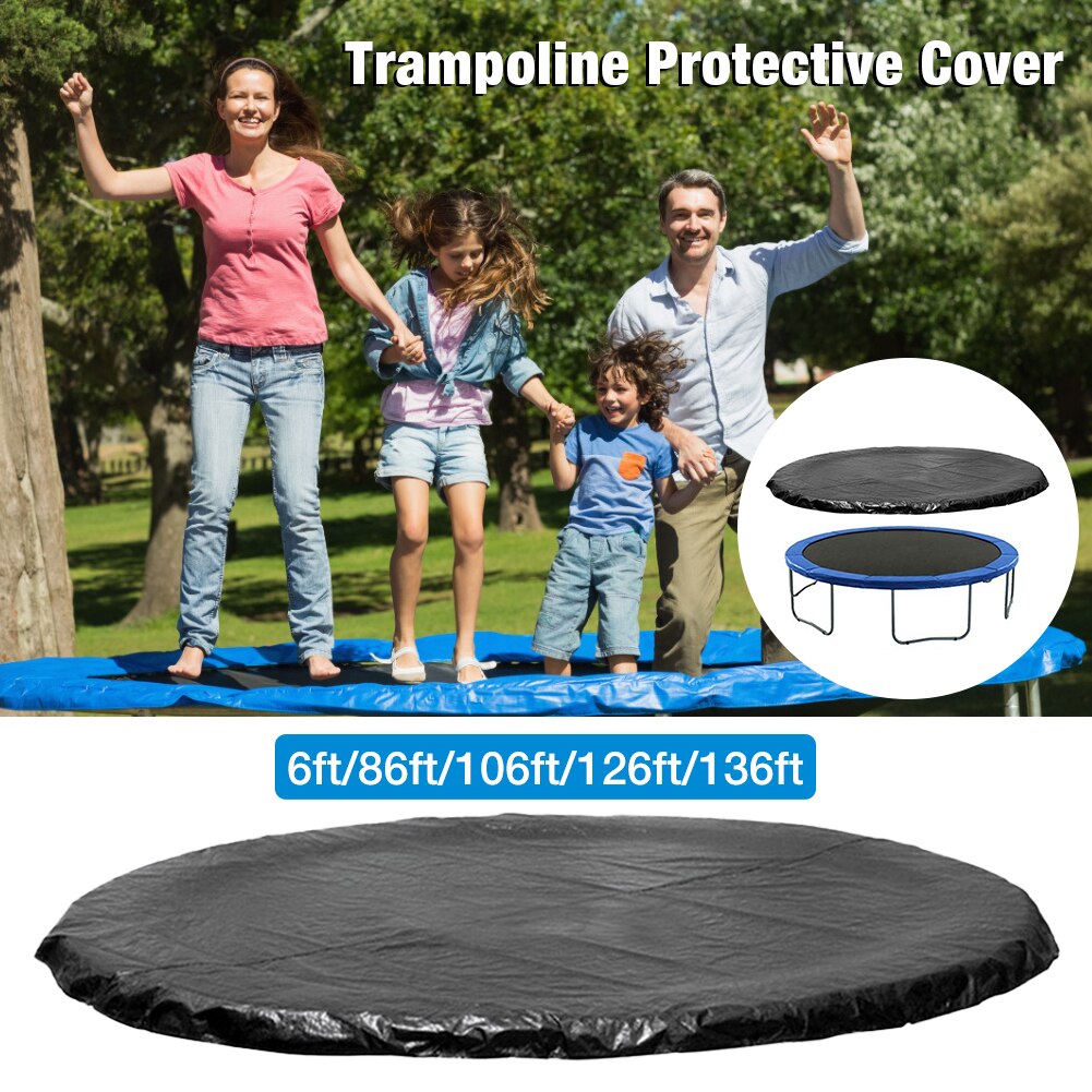 Housse de protection pour Trampoline de 6/8/10/12/13 pieds, ronde, résistante à la pluie, aux UV, à la poussière, à l'usure