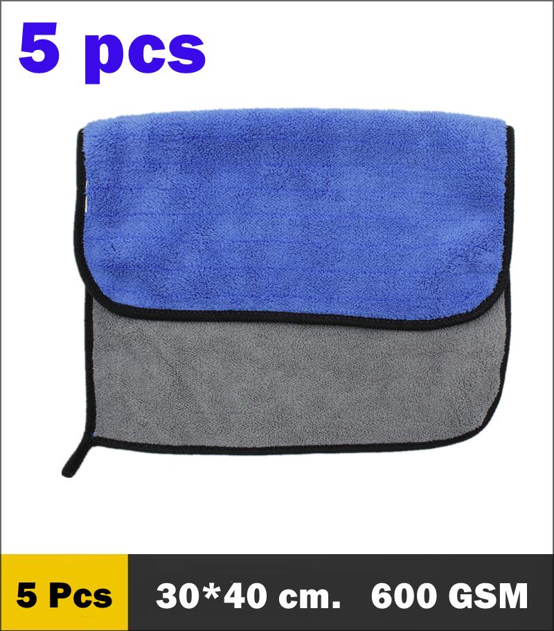 2/3/5/10 Pcs Car Wash Microfiber Towels Super Thick Soft Plush Cloth For Washing Cleaning Drying Absorb Wax Polishing