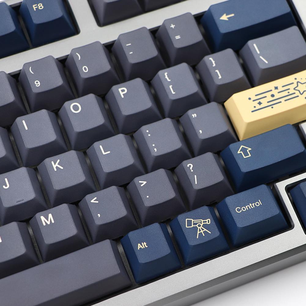 1 Set GMK Stargaze Keycaps PBT 5 Sides Sublimation Key Caps MX Profile Keycap With 1.75u 2u Shift 1.5U Cute Keyboard Keycaps