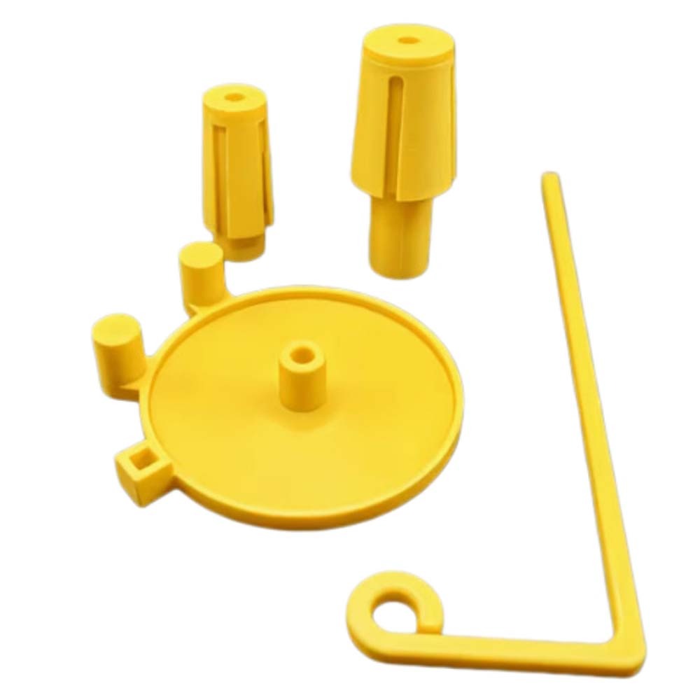 3D-printen Verticale grote spoelhouder PLA-kunststof Compatibele naaimachines Draadinvoerder Gespecialiseerd accessoire: lichtgeel