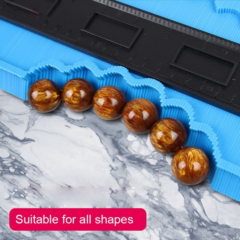 5/10Inch Contour Gauge Plastic Profile Copy Gauge Profile Jig Guide Marking For Tile Edge Shape Copy Measuring Tool