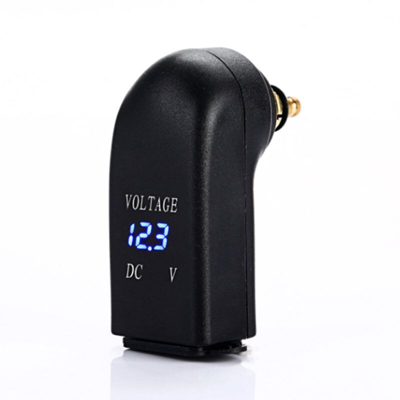 Doppio caricatore impermeabile USB adattatore di alimentazione voltmetro a LED presa DIN per moto BMW Triumph Hella