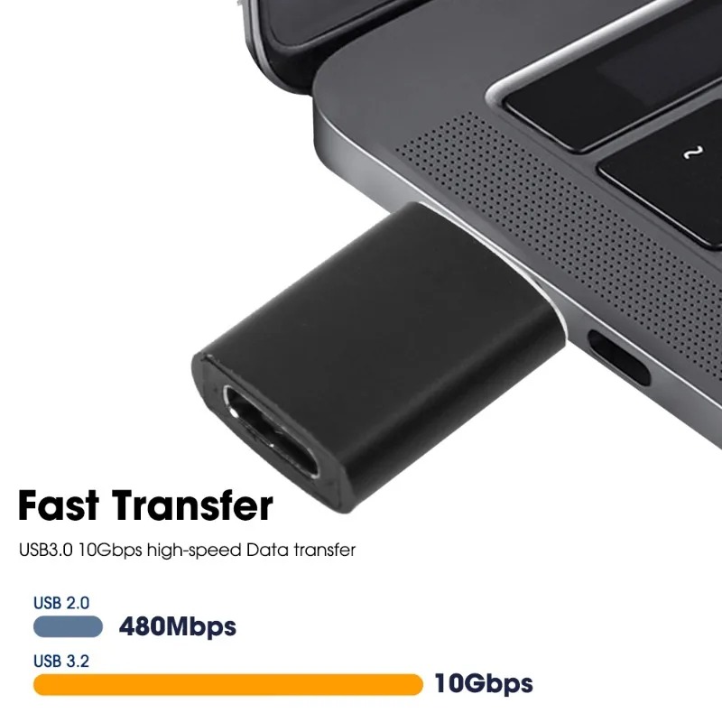 Adapter USB 3.2 Type-C 10 Gb/s OTG typu C USB C męski na USB 3.2 żeński do Macbooka Xiaomi Samsung USBC OTG Connector