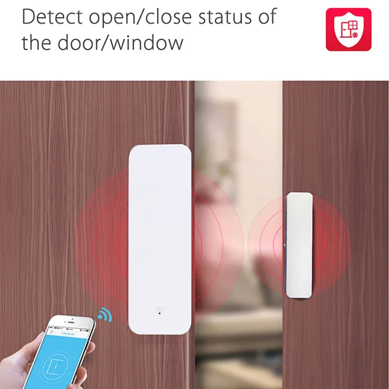 Tuya Zigbee WiFi Deur Raam Sensor Contactsensor Voor Smart Home APP Afstandsbediening Compatibel met Alexa Google Assistant