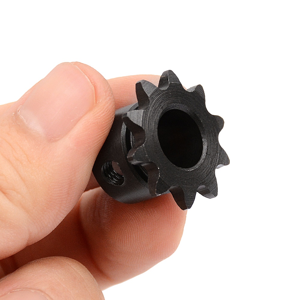 1pc 04C Chain Gear 45# Steel 10 Teeth Industrial Sprocket Wheel With Top Wire Bore 5mm 6mm 8mm 10mm