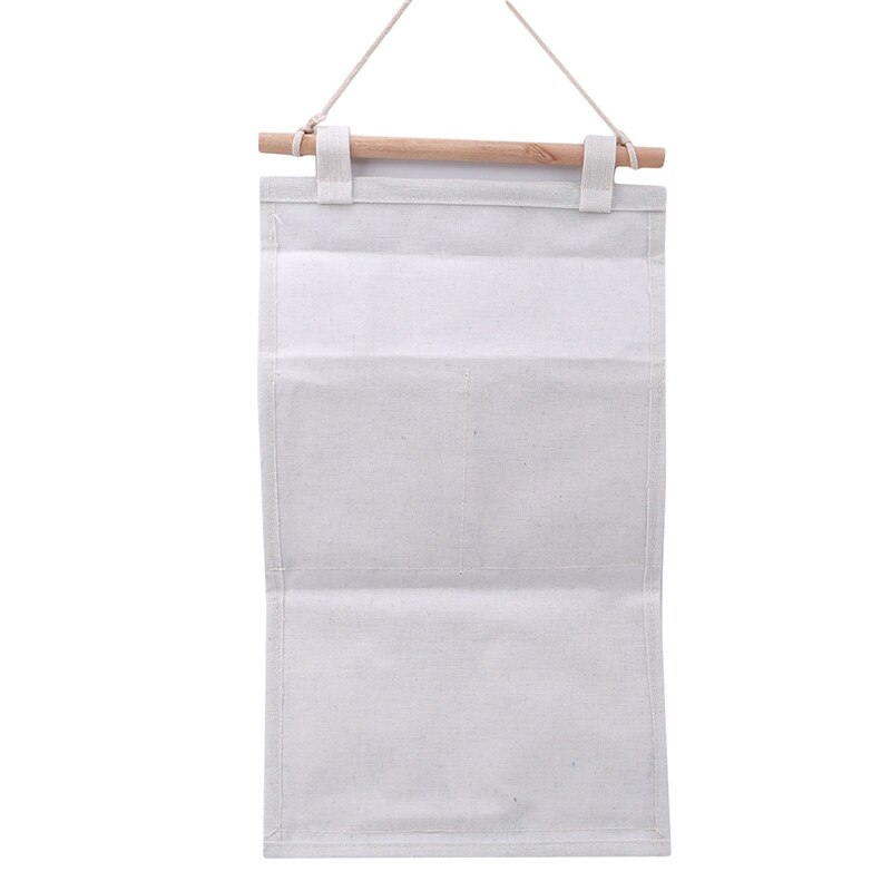 Cotton Linen Wall Hanging Storage Bags Organizer Toys Container Decor Pocket Pouch Hanging Bags Socks Briefs Organizer