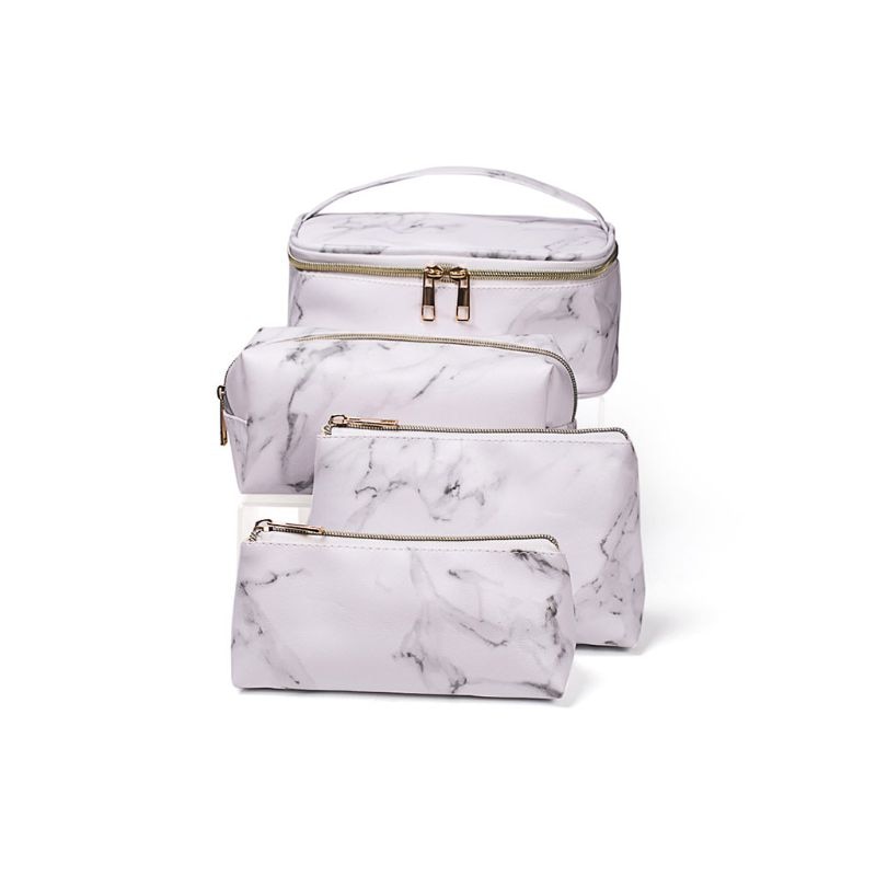 Multifunctional Marble Cosmetic Bag Makeup Pouch Toiletry Travel Case Organizer A69C