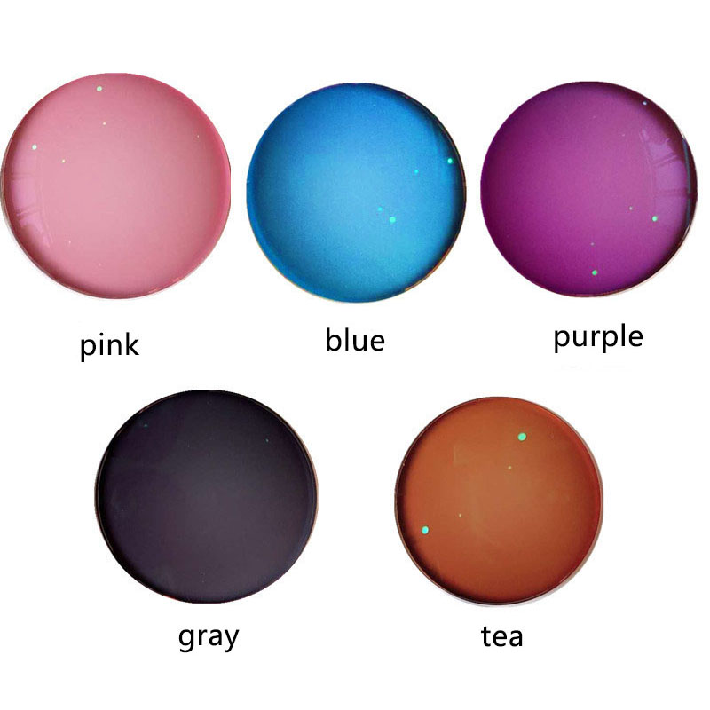 Lentes fotocromáticos 1,56, gafas ópticas inteligentes que cambian de Color a Rosa, marrón, morado, azul, gris, gafas de sol para miopía de empollón