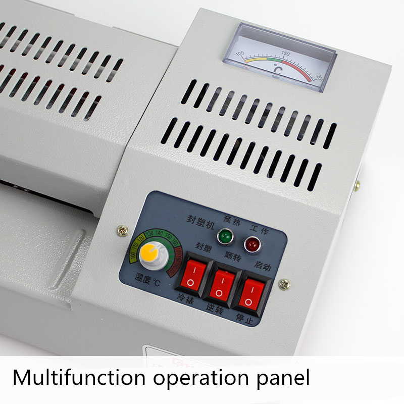 A3 A4 Laminator Temperature Adjustable Metal Shell Laminating Machine 4 Rollers Pouch Laminator for Office/ Home