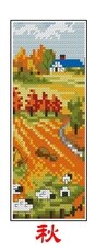 seasons 3 Craft Stich Cross Stitch Bookmark Christmas Plastic Fabric Needlework Embroidery Crafts Counted Cross-Stitching Kit 2: Light Grey