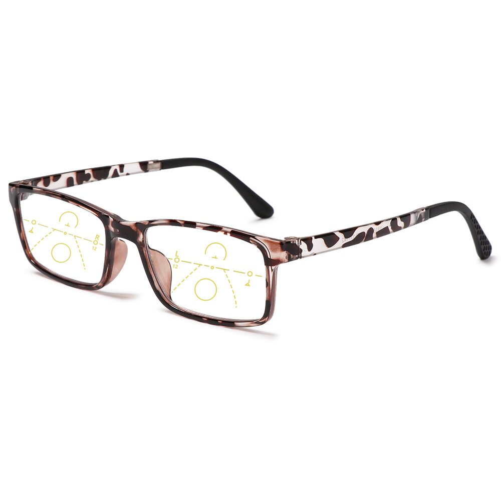 Progressieve leesbril multifocale bifocale heren dames anti-blauw rey vergrotende presbyope bril zwart gafas