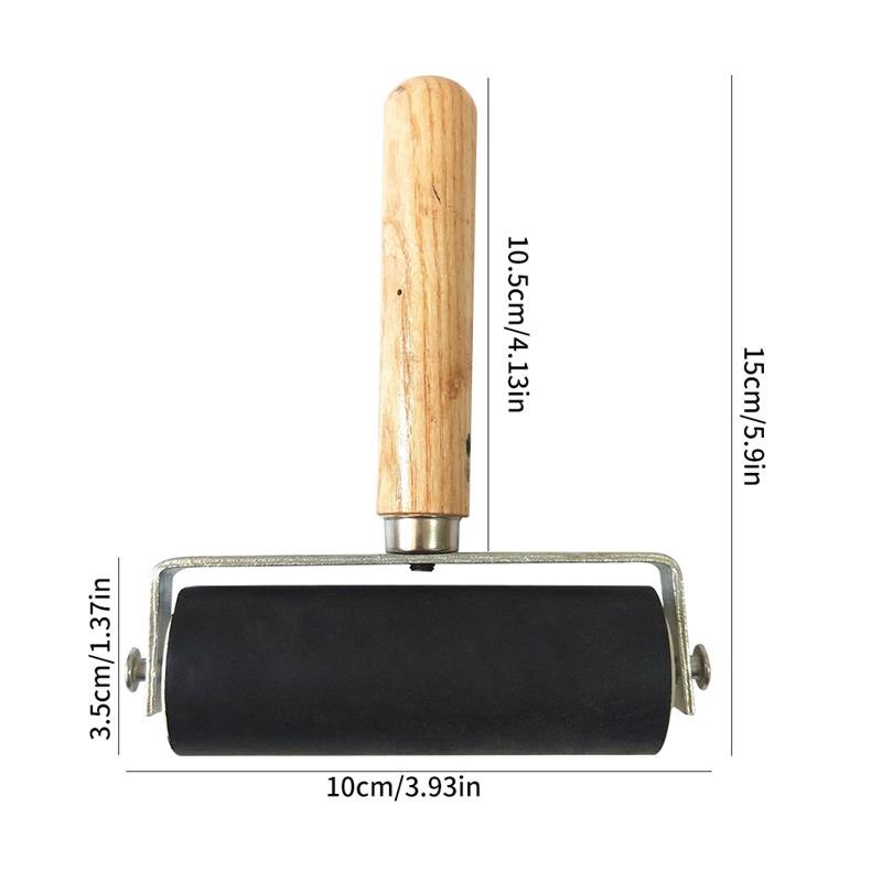 3.5Cm Graveren Roller Roller Klei Rubber Roller Keramische Deegroller Modeling Tool Professionele Rubber Roller Art Stempelen Tool
