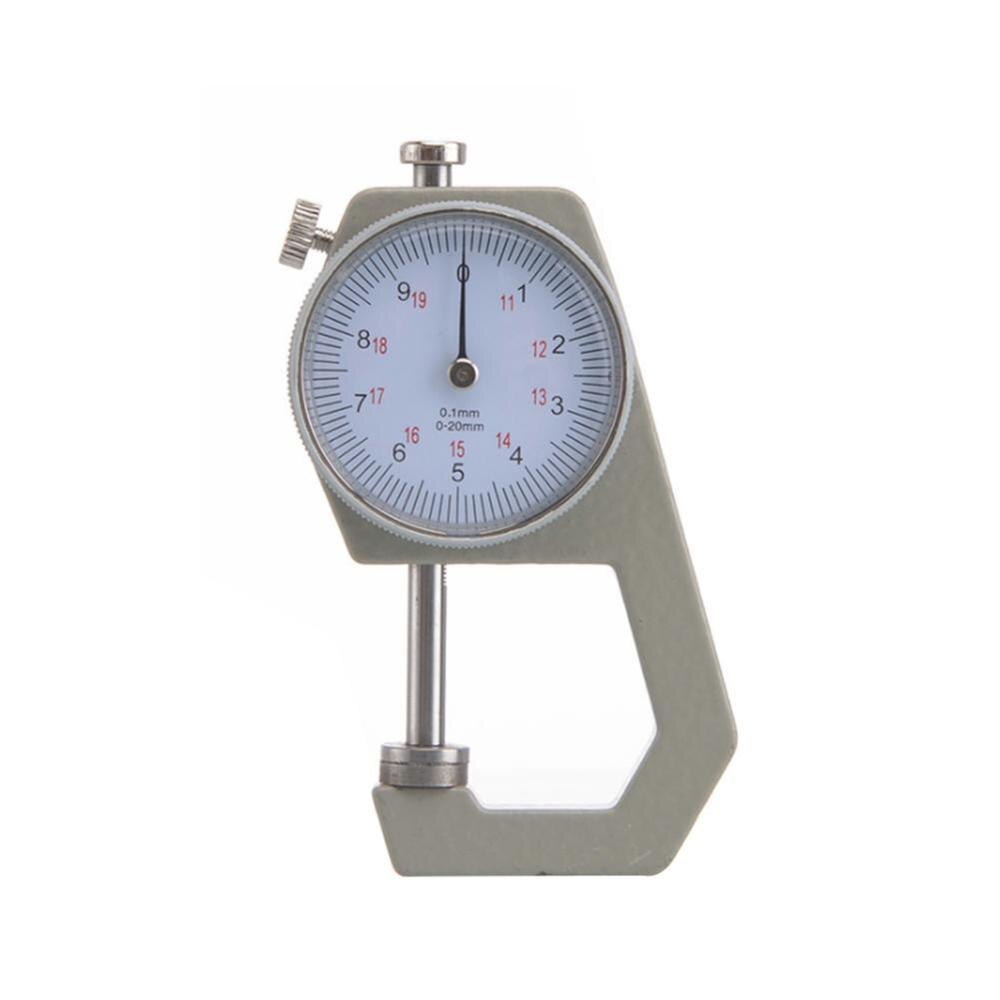 Leather Paper Dial Thickness Gauge 0-10mm 0.1mm Metal Tools Tester Micrometer Case Width Precision Instrument High Measurin G2V0: Flat head 0-20MM