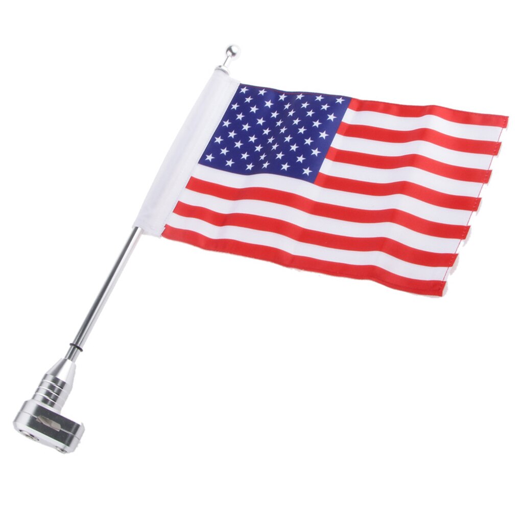Diamantplade motorcykel flagstang mount og usa flag til harley  xl883 1200 x48