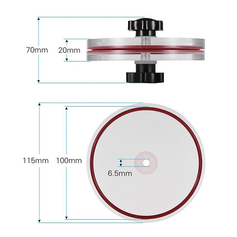 Cleaning Clamp Specially for Vinyl Records with a Label Diameter Of 10 Cm