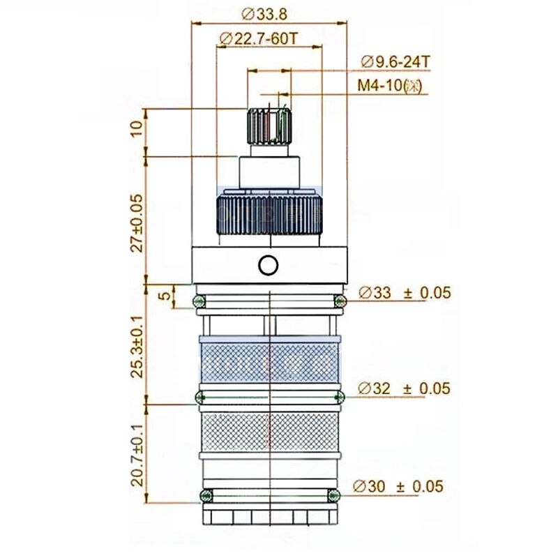 Messing Thermostatische Cartridge Voor Triton Capella/Dove (83308580) Douche Mengkraan Klep Vervanging, 11-111