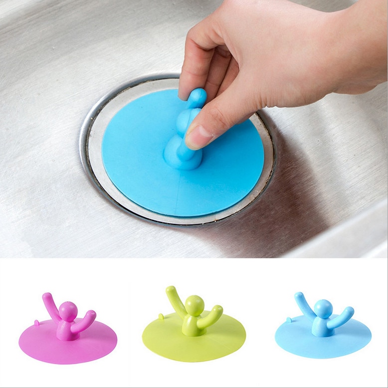 Small partners Washroom Products Hand Shape Sink Plug Water Rubber Sink Bathtub Stopper Tapon Fregadero Cup lid