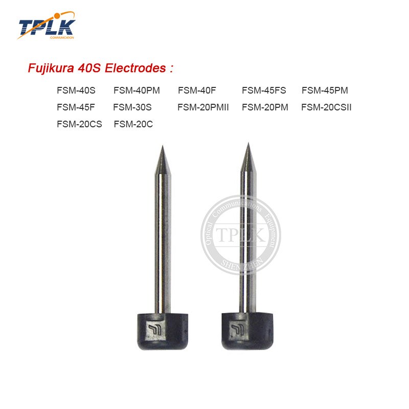 1 par 40s eletrodos para FSM-20S FSM-30S FSM-40S fusão splicer