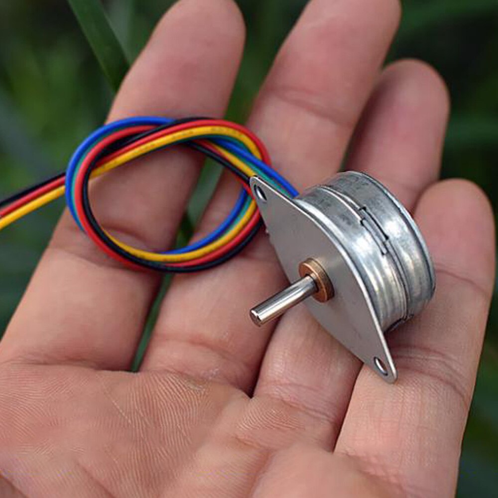Mini 4 Phase 5 Wire Stepper Motor Micro Mini 25MM 25 SPG0001 15 Degrees Step Motor Small Precision Electric Model Toy Engine