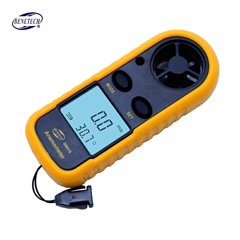 BENETECH GM816 Digital LCD CFM/CMM Thermo Anemometer + Infrared Thermometer For Wind Speed Gauge Meter Temperature