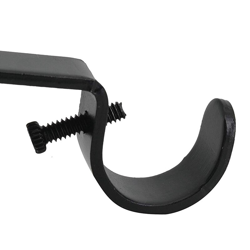 Supports de tringle à rideau Double robuste, 3 pièces/ensemble supports muraux en métal Durable avec vis