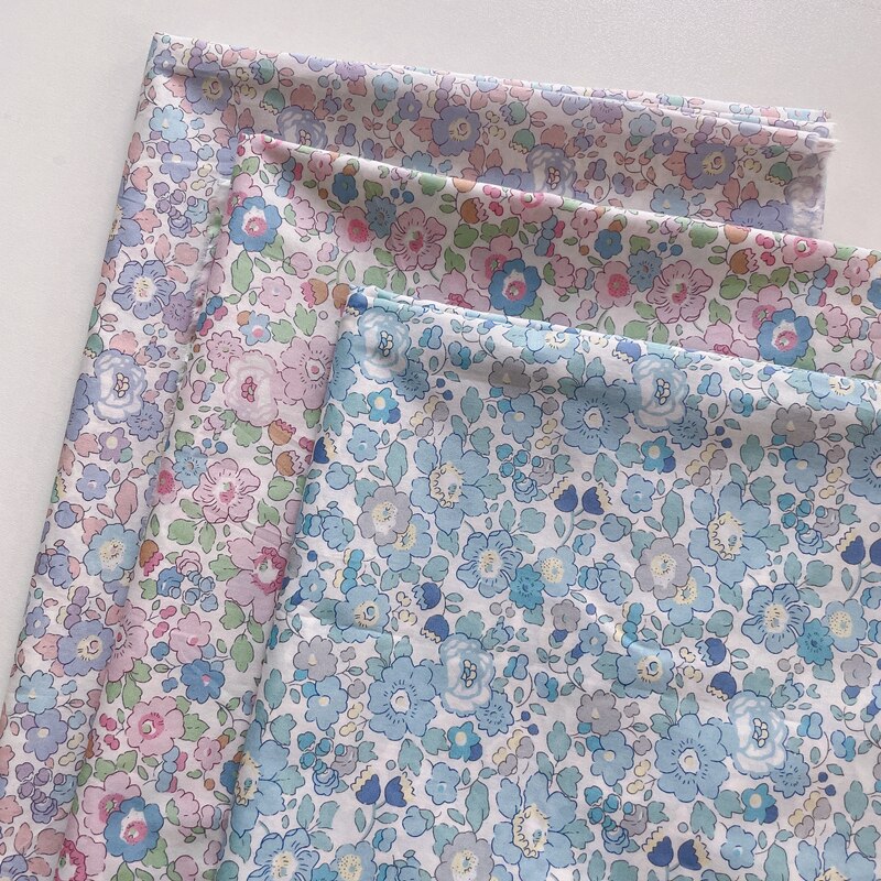 Betsy 80s japan begrænset tissun liberty bomuld poplin stof til børn baby syning stof kjoler nederdel diy meter stof