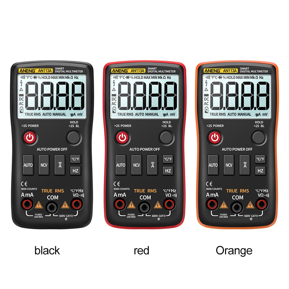 AN113A Digital Multimeter True RMS with Temperatur... – Grandado