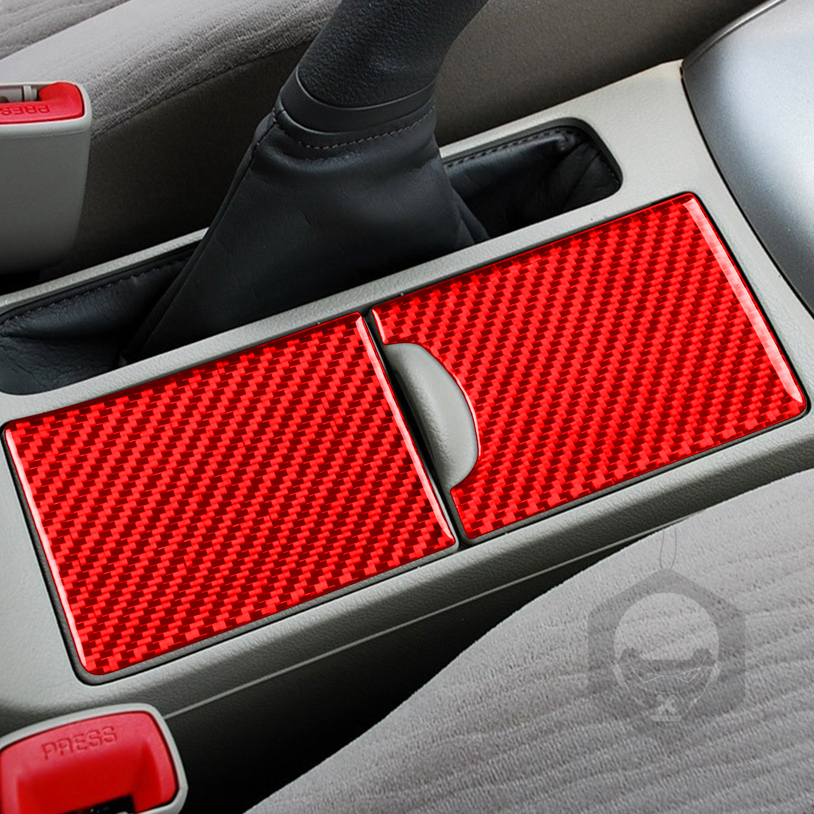 Cubierta de almacenamiento para portavasos Interior de fibra de carbono, pegatina embellecedora para Toyota Corolla 2007, , , , , , , accesorios