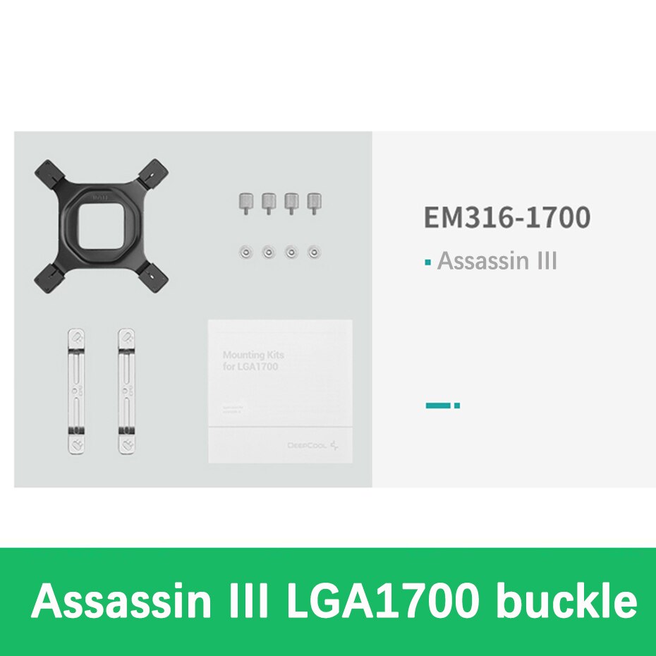 Deepcool lga 1700 12th generation cpu monteringsbeslag kit neptwin assassin castle gammaxx vandkøling gammaxx 400 køler