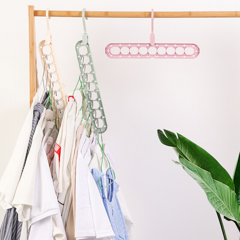 1pc Clothing hanger organizer multi-purpose hanger home magic storage artifact anti-skid drying rack