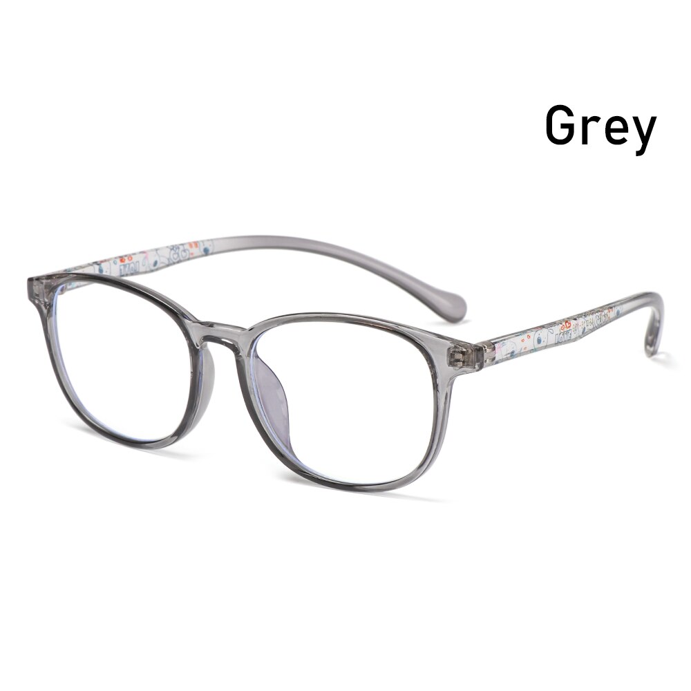 Children Glasses Ultralight TR90 Kids Anti Blue Light Glasses Boys Girls Computer Goggles Blue Ray Blocking Eyewear: grey