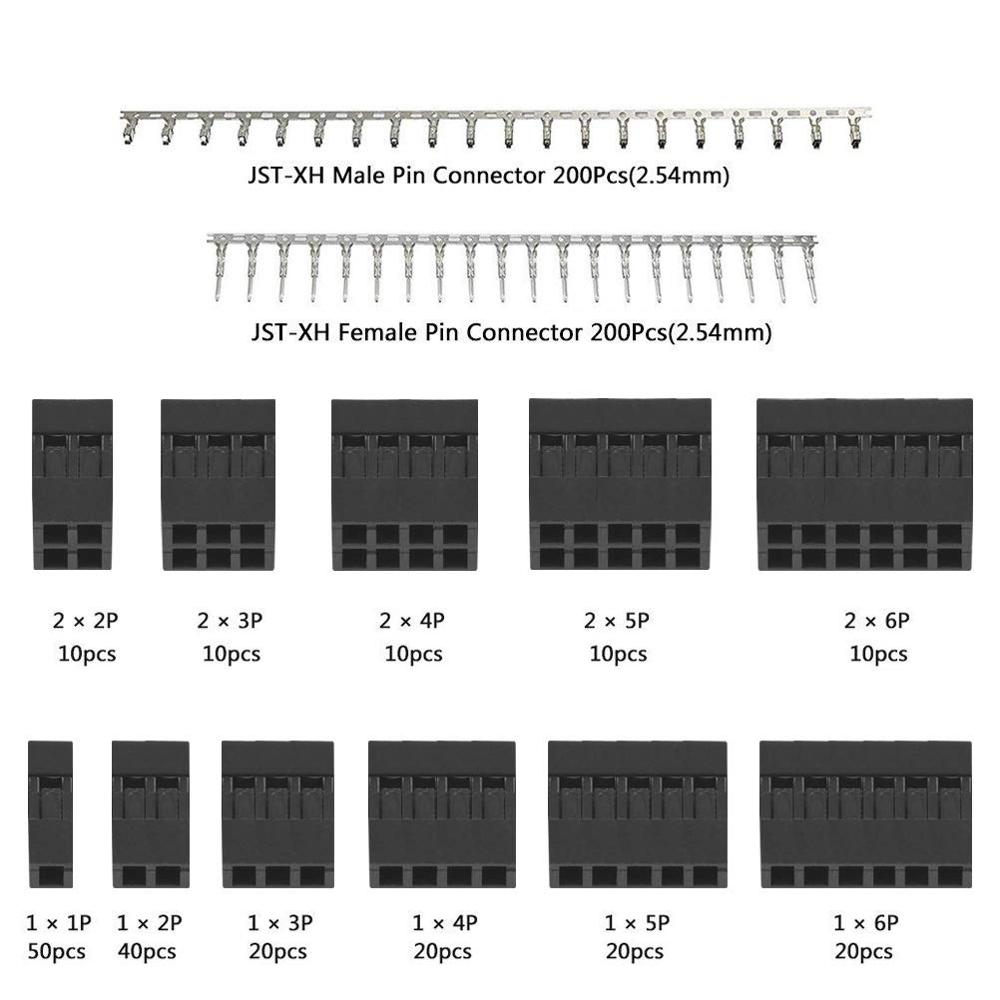 SN-28B Terminal Crimping Tools Set DuPont Crimper 23-17AWG 620pcs 2.54mm Male Female Pin Header Connector Wire Housing Kit