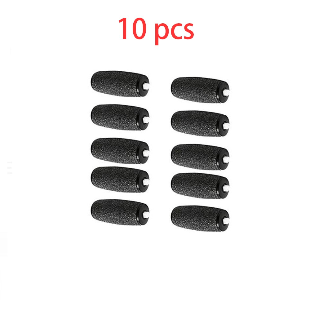 Foot File Electric Hard Skin Remover Foot Pedicure Callus Remover USB Rechargeable Foot Care Tool with 2 Roller Heads: 10 pcs