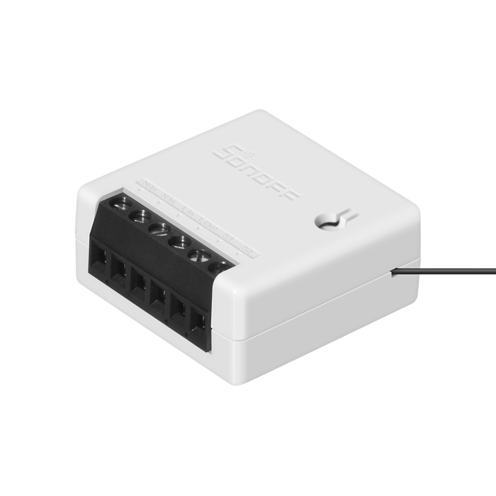 Sonoff-mini interruptor wi-fi, interruptor inteligente bidirecional, automação da casa, controle remoto, funciona com alexa, 1 a 10 unidades