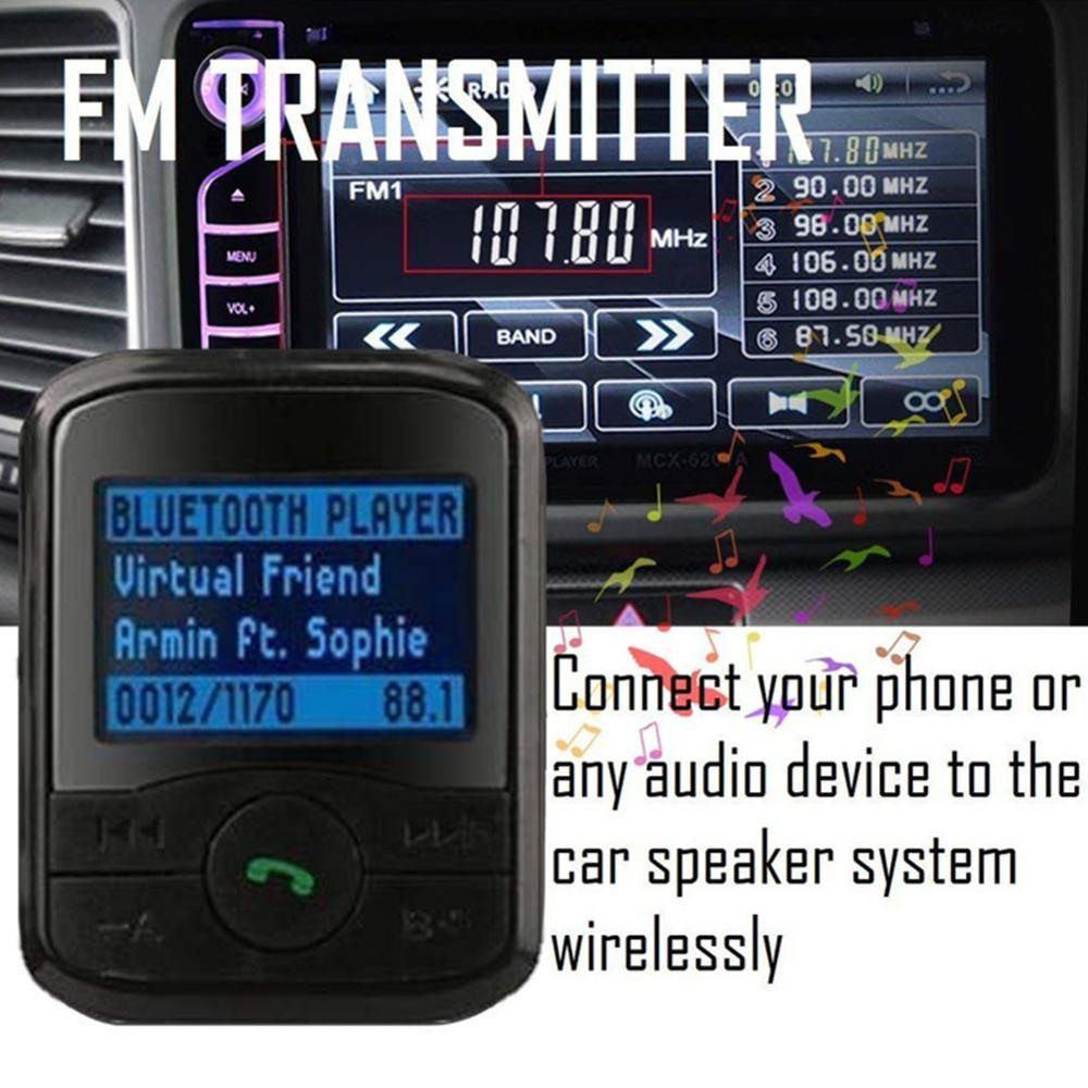 International Bluetooth FM Transmitter Car Mp3 player Handsfree Car Kit Radio Stereo Adapter In-car Bluetooth Receiver