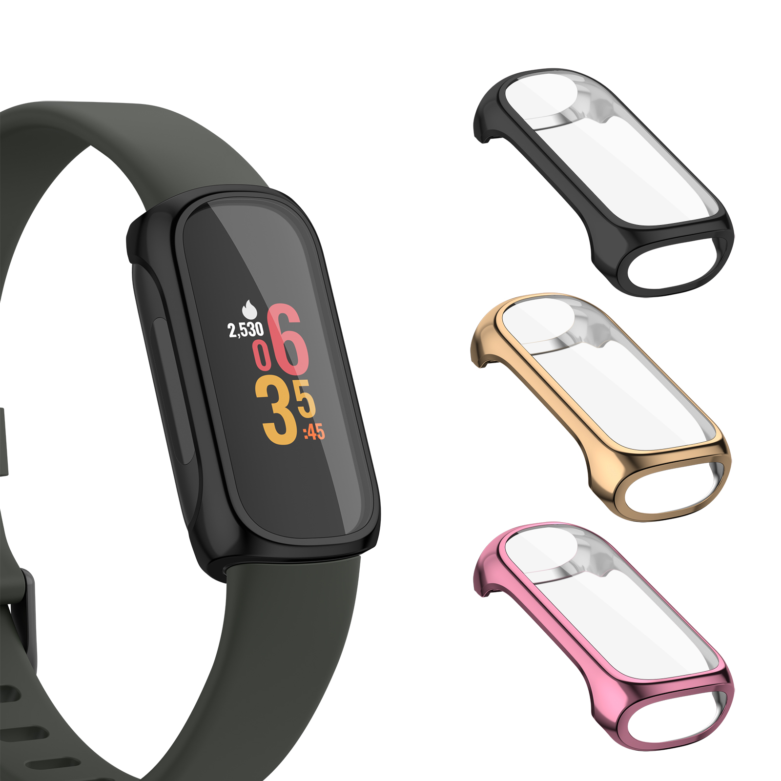 Funda completa de TPU suave para Fitbit inspire 2/inspire 3, Protector de pantalla para Fitbit inspire 2 3, carcasa protectora de parachoques
