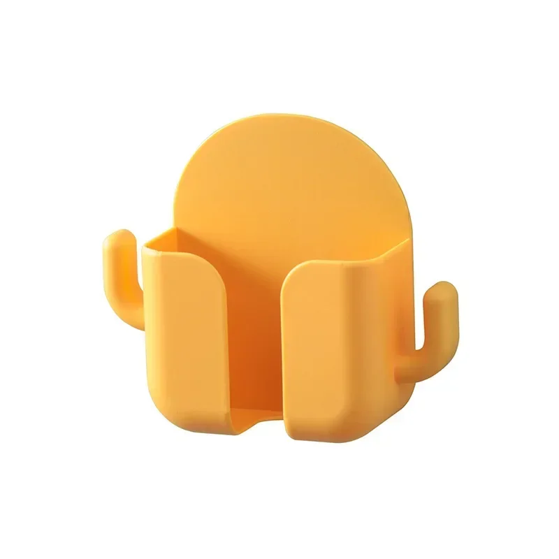 Wand Halterung Telefon Halter Lagerung Box Fernbedienung Handy Lade Stecker Wand Halter Dusche Bett Schlafzimmer Multifunktions Ständer: YELLOW