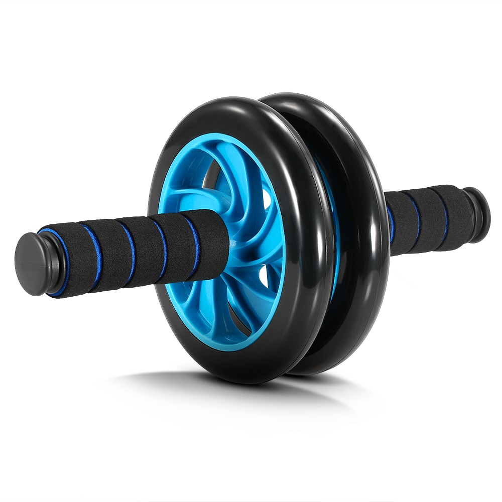 TOMSHOO 5-In-1 AB Wheel Roller Kit with Push-Up Bar Jump Rope Hand Gripper and Knee Pad Abdominal Core Carver Fitness Workout