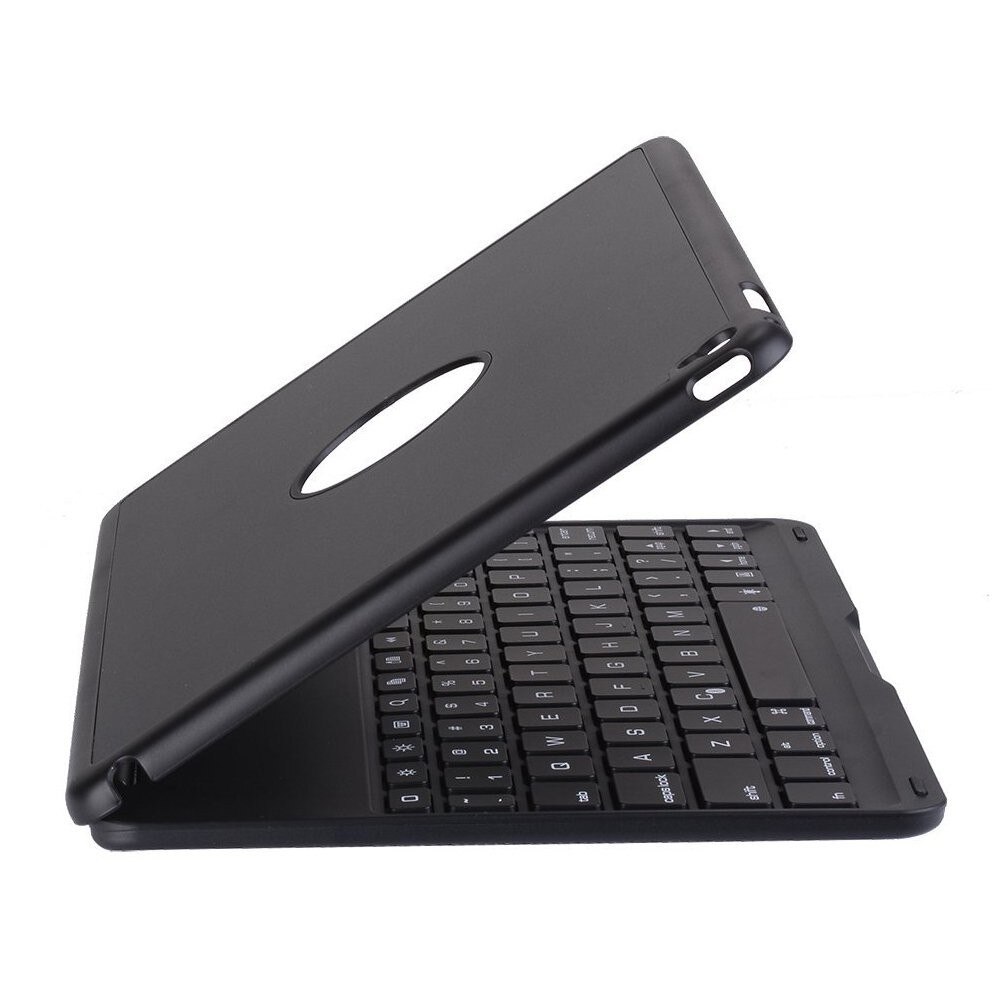 F8S F8AS F8S Pro Aluminum Alloy Colorful Backlight Bluetooth Keyboard Case with Folding Cover For iPad: F8S Pro F8S Black