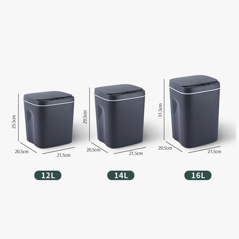 Intelligent Trash Can Automatic Sensor Dustbin Smart Sensor Home Electric Waste Bin For Kitchen Storage Bathroom Paper Basket