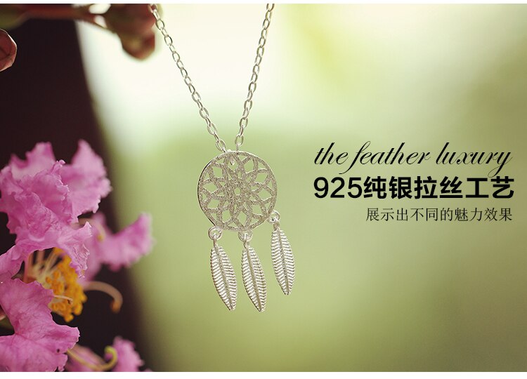 925 Sterling Zilver Dreamcatcher Kettingen Voor Vrouwen Sterling-Zilver-Sieraden