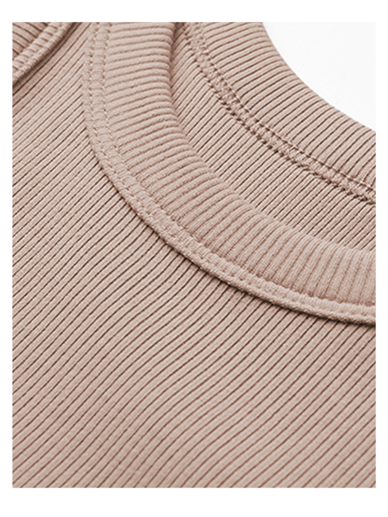 Dame blød viskose strikket ærmeløs tanktop sommer ensfarvet slim fit bodycon streetwear camisole til alle kampe