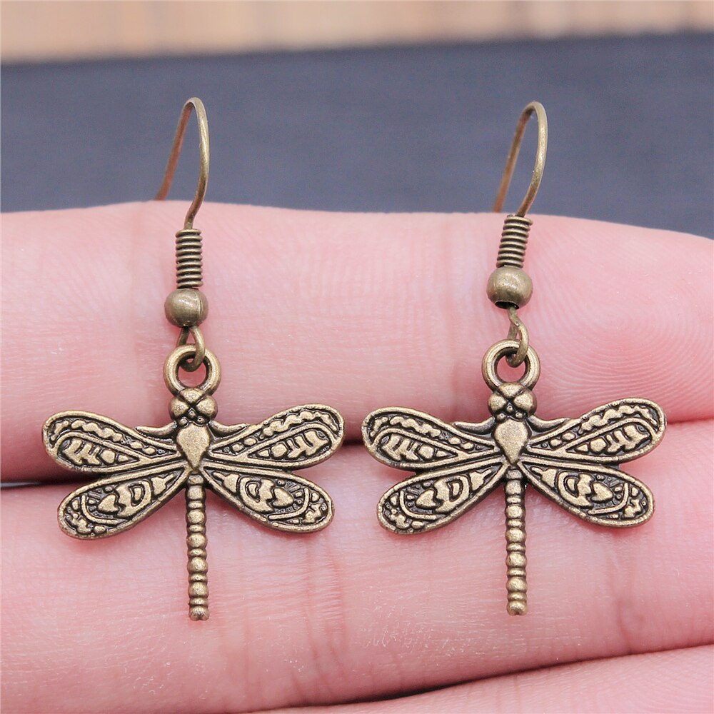 Vintage Dangle Dragonfly Oorbellen Lange Earring Zomer Stijl Voor Meisjes Vrouwen Sieraden: E1-A12097