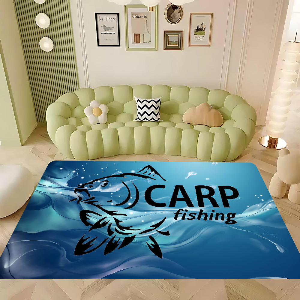 Nash Fishing Logo Deuringang Antislip Badkamermat Kinderkamer Slaapkamer Decoratie Balkon Antislip Deurmat Woonkamer