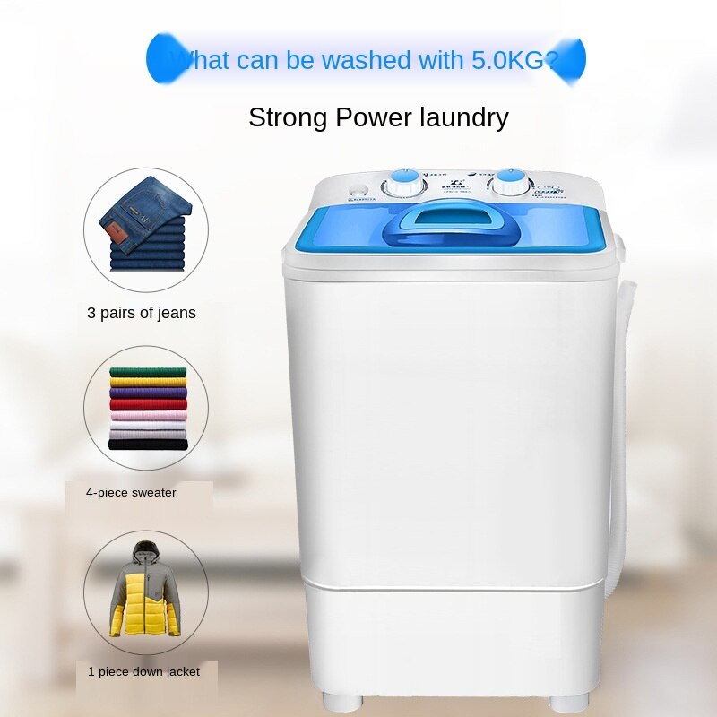 Semi-Automatische Afvoer Uitdroging Van 5.0Kg Single-Cilinder Mini Wasmachine