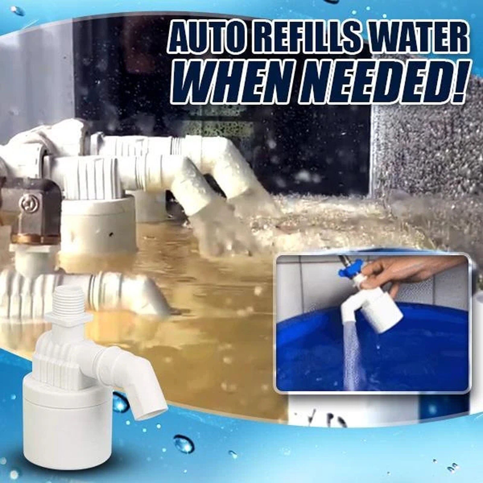 1/2 Inch Automatic Water Level Control Valves For Water Tank Solar Livestock Water Tank (built-in Upper Inlet)